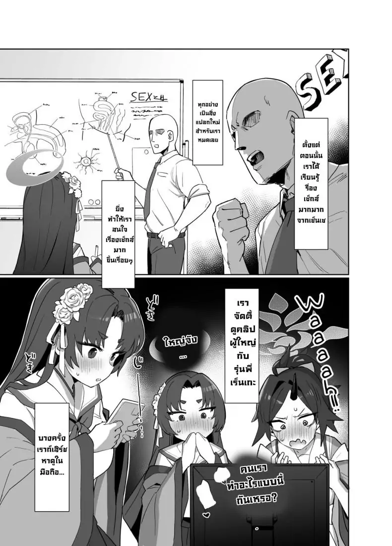 อ่านโดจิน การเตรียมพร้อมเต็มที่สำหรับเซ็กส์ [Ballistic onahole (Б)] Sex no Junbi wa Perfect ni Totonotte Orimasu no yo! I'm Perfectly Prepared For Sex! (Blue Archive)