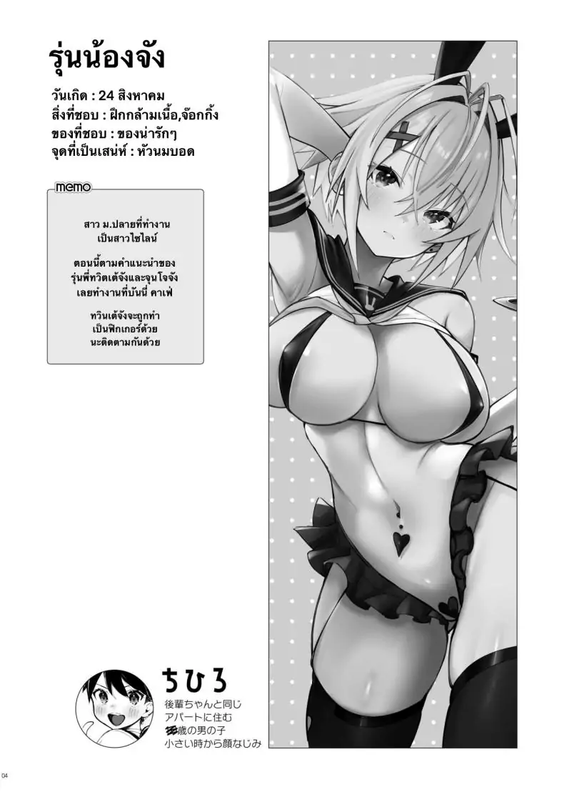 อ่านโดจิน มาเล่นเกมที่ห้องของพี่สาวไหมละ [Toran Porin Purin (Mappa Ninatta)] Oshi ni Yowai Kinjo no Nee-chan to Boku no Natsu ~Kouhai-chan no Nichijou~